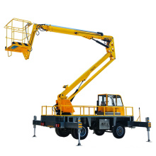 CE factory supply 14m Cherry Picker Towable Boom Lift For Aerial Work